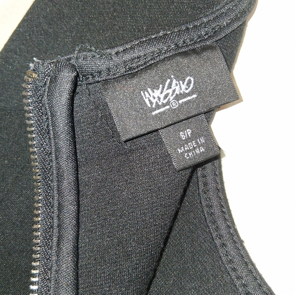 Massimo Black Sleeveless Fit-and-Flare Mini Dress With Pockets - Picture 4 of 4